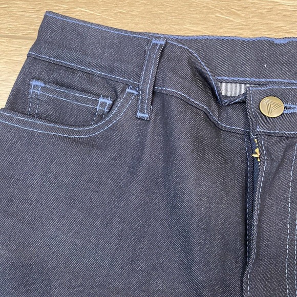 Blue Delta Jeans Women’s 29x30 Blue Stretch Handmade Custom RAW Denim USA $450 - Picture 3 of 10